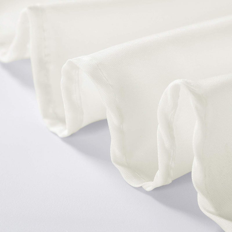 Cupuamon 90 inch Round Tablecloth Washable Polyester Table Cloth Decorative Table Cover for Wedding Party Dining Banquetï¼ˆ90 inch,Ivoryï¼‰ - Image 5
